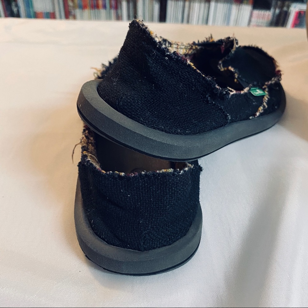 Sanuk Women’s Sidewalk Surfer Black W/ Multi Sz 8 - Picture 15 of 15